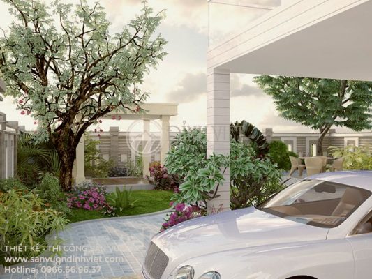 Mẫu thiết kế sân vườn biệt thự đẹp nhất