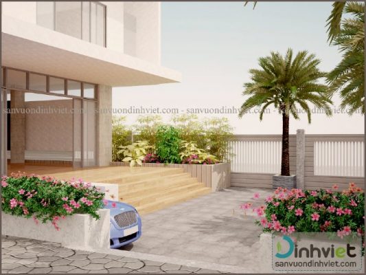 Thiết kế sân vườn biệt thự đẹp