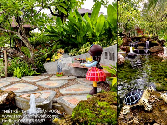 Mẫu sân vườn đẹp nhà biệt thự