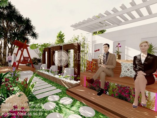 Mẫu sân vườn nhà vườn biệt thự đẹp