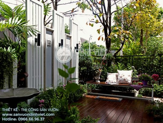 Sân vườn đẹp nhà biệt thự