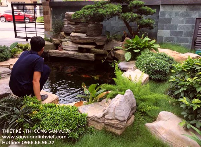 Tiểu cảnh hồ cá Tiểu cảnh hồ cá