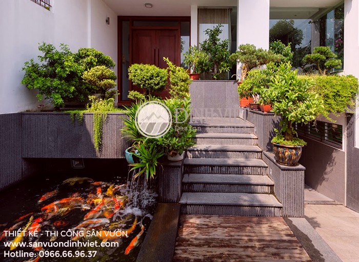 Mẫu thiết kế tiểu cảnh sân vườn đẹp hiện nay Mẫu thiết kế tiểu cảnh sân vườn đẹp hiện nay