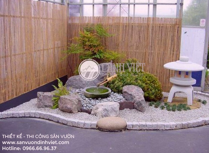 Tiểu cảnh bằng ống tre Tiểu cảnh bằng ống tre