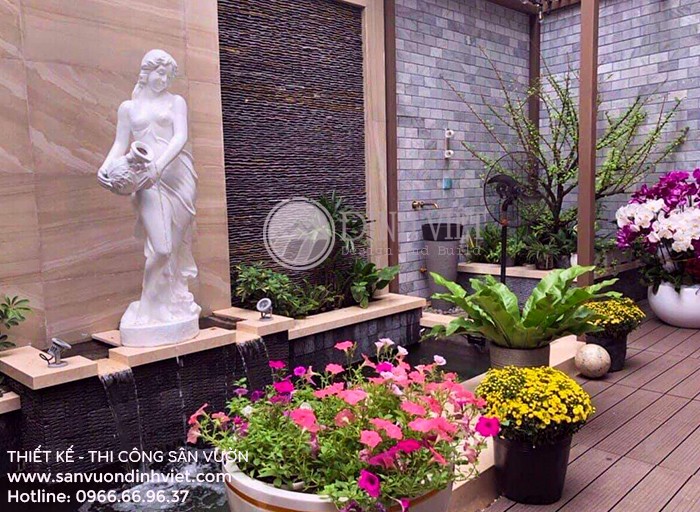 Tiểu cảnh phun nước