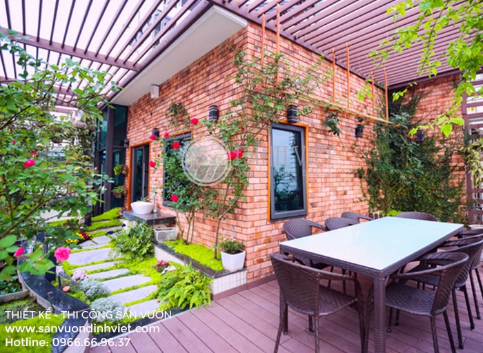 Tiểu cảnh quán cafe sân thượng Tiểu cảnh quán cafe sân thượng