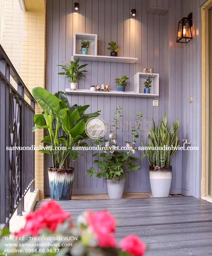 Tiểu cảnh sân vườn đơn giản Tiểu cảnh sân vườn đơn giản