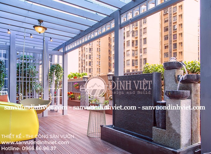 Tiểu cảnh thác nước sân vườn đẹp Tiểu cảnh thác nước sân vườn đẹp