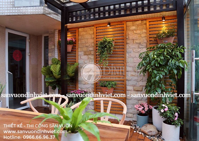 Tiểu cảnh trên sân thượng Tiểu cảnh trên sân thượng
