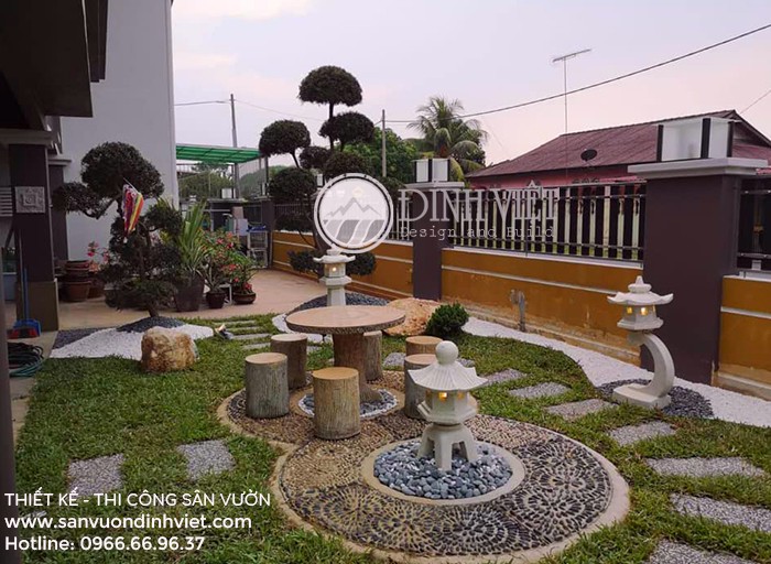 Tiểu cảnh trước sân nhà Tiểu cảnh trước sân nhà